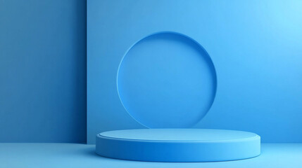 Minimalistic chaos on a vibrant blue background, blending symbolism of tranquility and disorder. A paradoxical interplay of simplicity and complexity, evoking emotional depth and curiosity