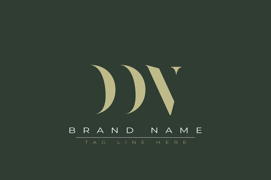 DDN abstract letter logo design. This logo is designed by three abstract letters. 