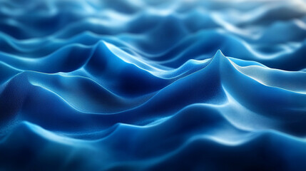 Obraz premium Minimalistic chaos on a vibrant blue background, blending symbolism of tranquility and disorder. A paradoxical interplay of simplicity and complexity, evoking emotional depth and curiosity