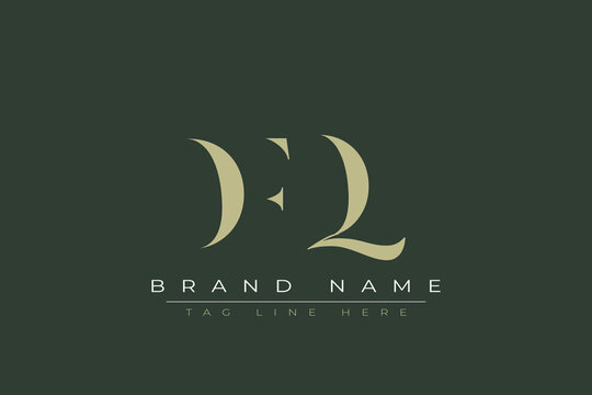 DFQ abstract letter logo design. This logo is designed by three abstract letters. 