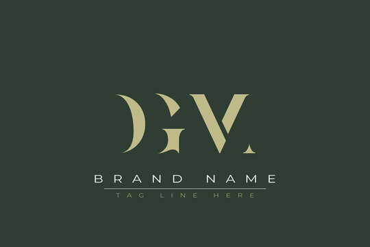 DGM abstract letter logo design. This logo is designed by three abstract letters. 
