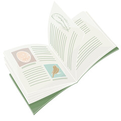 Open notebook of bird observations with notes