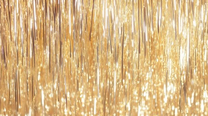 golden foil tinsel fringe party festive background for New Year
