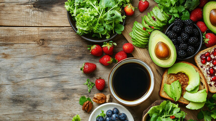 Fototapeta premium healthy breakfast 