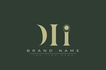 DII abstract letter logo design. This logo is designed by three abstract letters.  © Mahamud