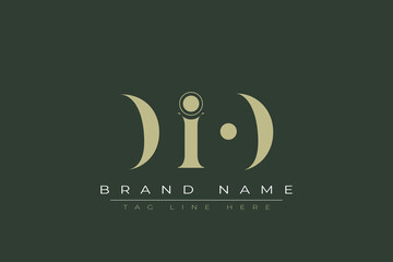 DIO abstract letter logo design. This logo is designed by three abstract letters. 