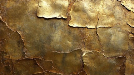 Textured cracked golden surface background.