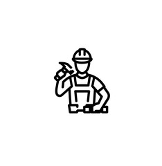worker with helmet