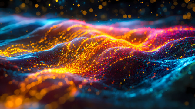 Ultra dense quasar core in vibrant 3d illustration showcasing cosmic phenomena and astrophysical concepts. Quasar. Illustration