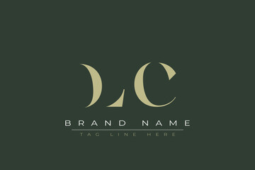 DLC abstract letter logo design. This logo is designed by three abstract letters. 