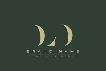 DLD abstract letter logo design. This logo is designed by three abstract letters. 