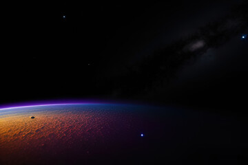 Space surreal abstract background