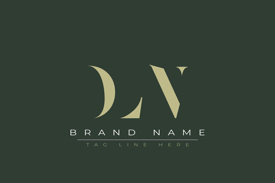 DLN abstract letter logo design. This logo is designed by three abstract letters. 