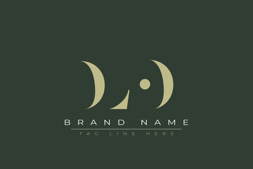 DLO abstract letter logo design. This logo is designed by three abstract letters. 