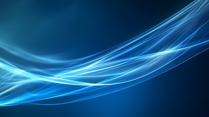 Blue background with light lines creating an elegant and modern design