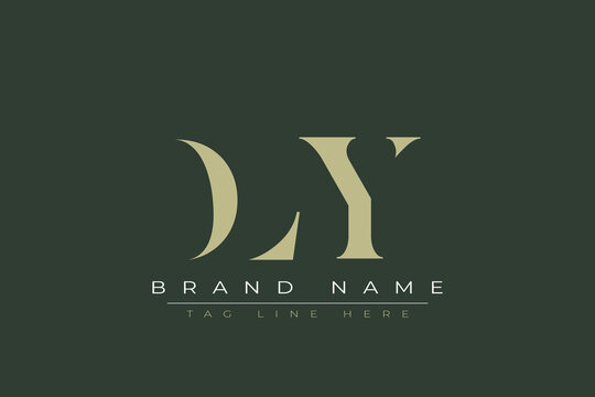 DLY abstract letter logo design. This logo is designed by three abstract letters. 