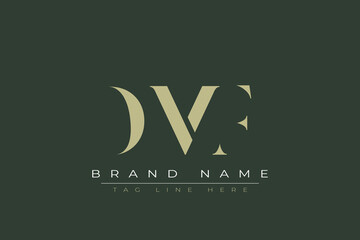 DMF abstract letter logo design. This logo is designed by three abstract letters. 