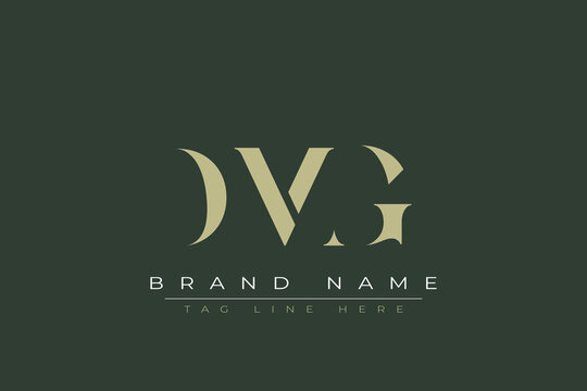 DMG abstract letter logo design. This logo is designed by three abstract letters. 