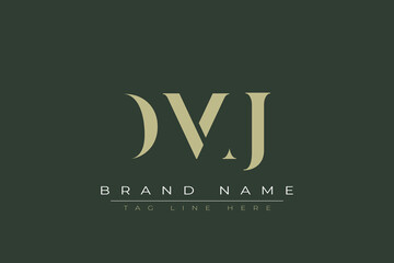 DMJ abstract letter logo design. This logo is designed by three abstract letters. 