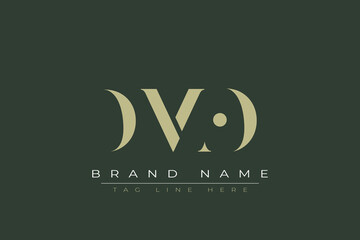 DMO abstract letter logo design. This logo is designed by three abstract letters. 