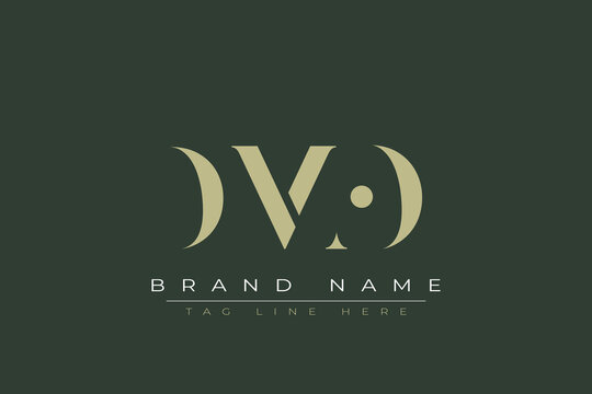 DMO abstract letter logo design. This logo is designed by three abstract letters. 