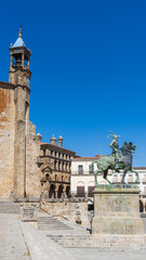 Fototapeta premium Beautiful Plaza Mayor of Trujillo, in Estremadura, Spain.