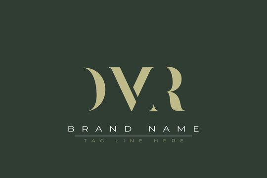 DMR abstract letter logo design. This logo is designed by three abstract letters. 