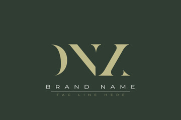 DNX abstract letter logo design. This logo is designed by three abstract letters. 