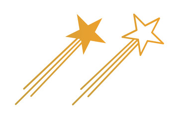 Falling star vector art