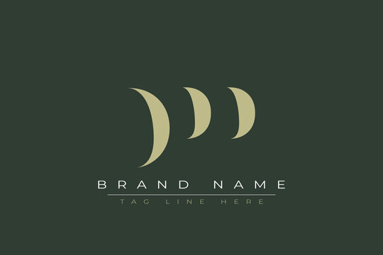 DPP abstract letter logo design. This logo is designed by three abstract letters. 