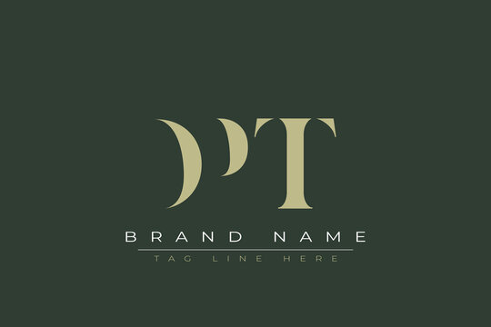 DPT abstract letter logo design. This logo is designed by three abstract letters. 