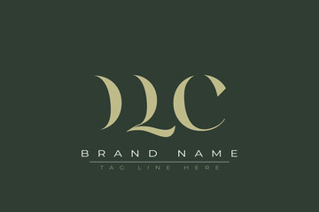 DQC abstract letter logo design. This logo is designed by three abstract letters. 
