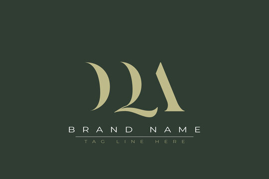 DQA abstract letter logo design. This logo is designed by three abstract letters. 