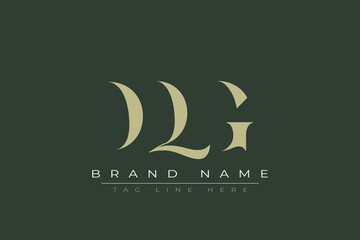 DQG abstract letter logo design. This logo is designed by three abstract letters. 