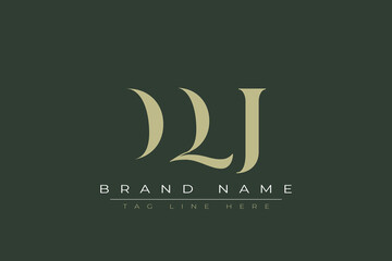 DQJ abstract letter logo design. This logo is designed by three abstract letters. 