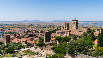 Obraz premium View of the monumental city of Trujillo, in Extremadura, Spain.