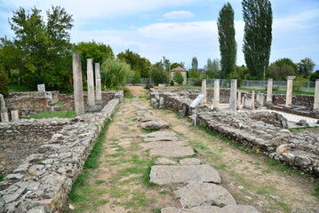 A view of the ancient city of Heraclea in Bitola, Macedonia