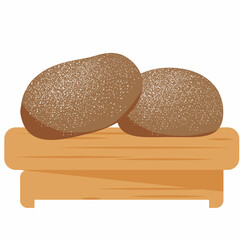 Kinako Mochi- Japanese New Year's dessert a stand.