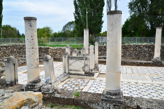 A view of the ancient city of Heraclea in Bitola, Macedonia