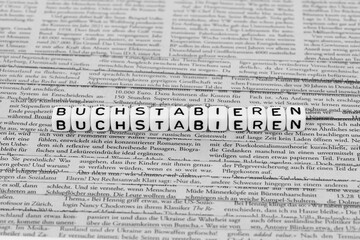Buchstabieren