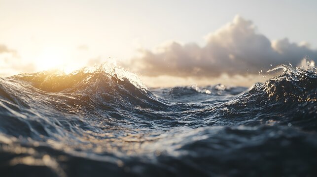 Turbulent Ocean Waves