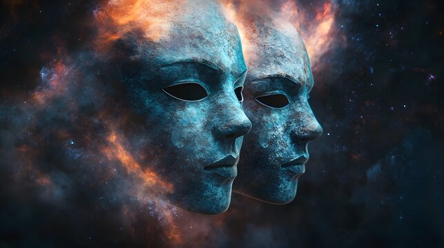 Surreal Masks of Dissociative Identity Disorder