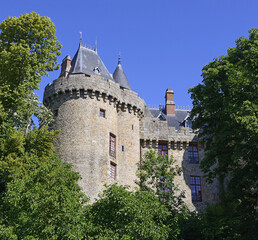 Combourg castle in Brittany, northwestern France
