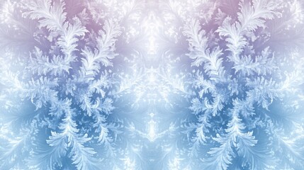 Intricate Frost Patterns On A Winter Window