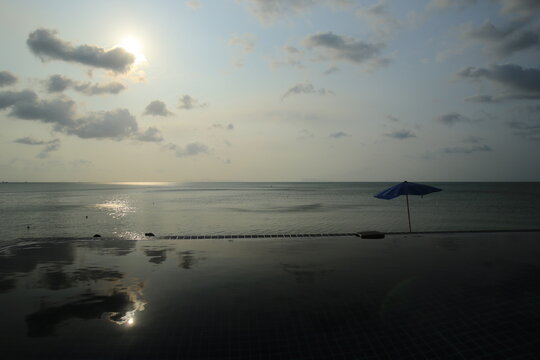LAYAN BEACH,THAILAND :View on Layan beach on Phuket island in Thailand