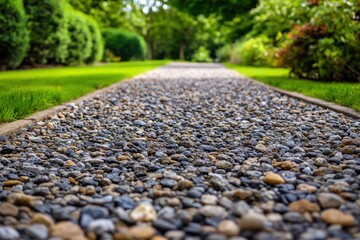 Detailed image of a gravel drive
