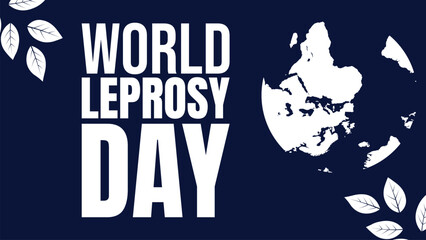 World Leprosy Day theme template for January 28, design templet banner