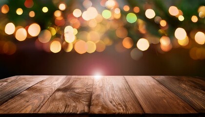 timber desk banner heritage bokeh lighs