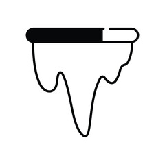 Icicle vector icon