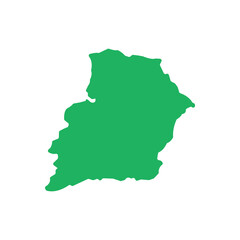 samangan province vector map design illustration. 